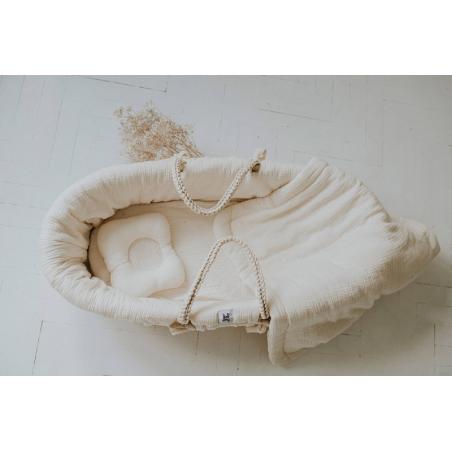 Bellamy Zestaw Kosz Mojżesza Meeko + Stojak + Tekstylia Milk