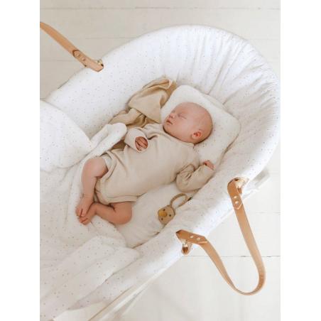 Bellamy Kosz Mojżesza Percy+Stojak+Tekstylia Golden Dots