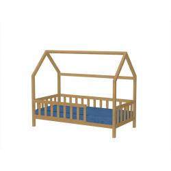 Łóżko Domek Simple Plus 140x70 Naturalny (bez szuflady)