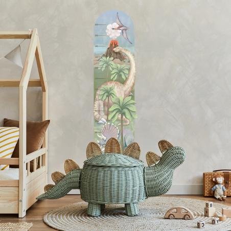 Pastelowe Love Naklejka Miarka Dinozaury