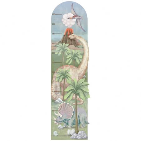 Pastelowe Love Naklejka Miarka Dinozaury