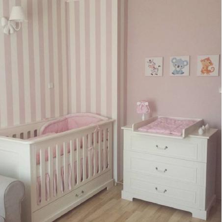 Bellamy Ines Zestaw G (łóżeczko 140x70 z szufladą + komoda + przewijak)