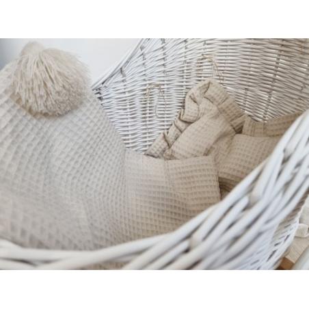 Wiklinowy Wózek dla Lalek Pchacz z Chwostami (pościel)