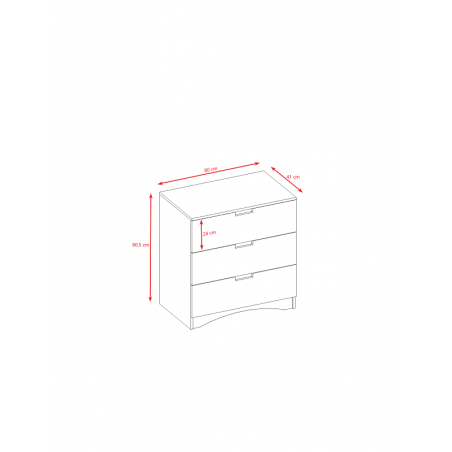 Classic Komoda Trzyszufladowa (wysyłka gratis)