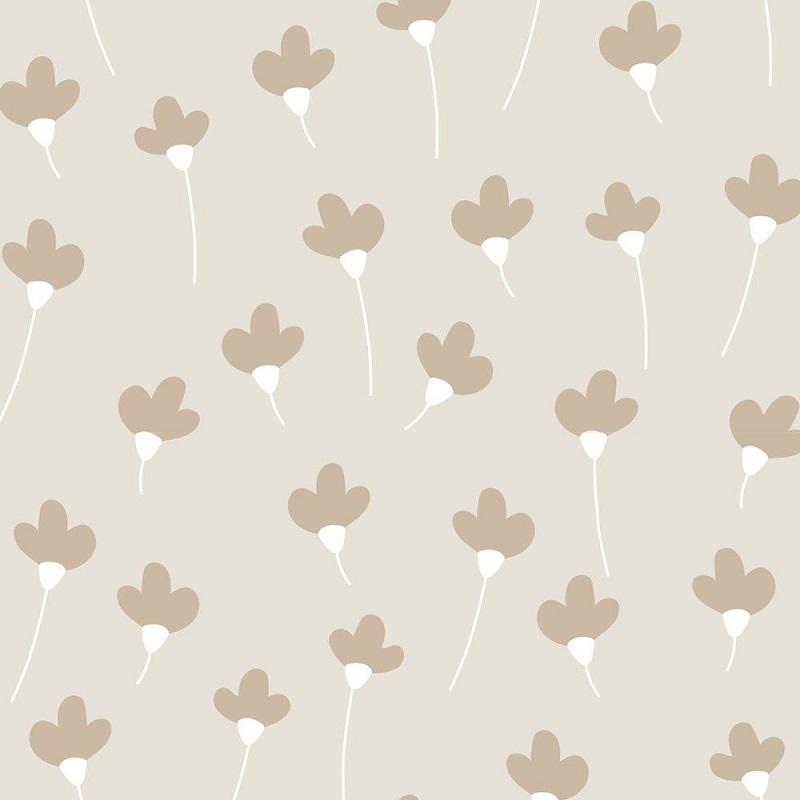 Tapeta Daisies Double Beige