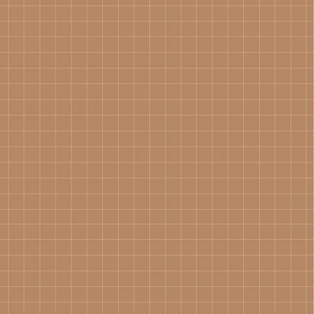 Tapeta Simple Check Pattern Small Cinnamon