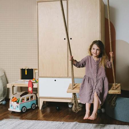 Tapeta Simple Check Pattern Ivory