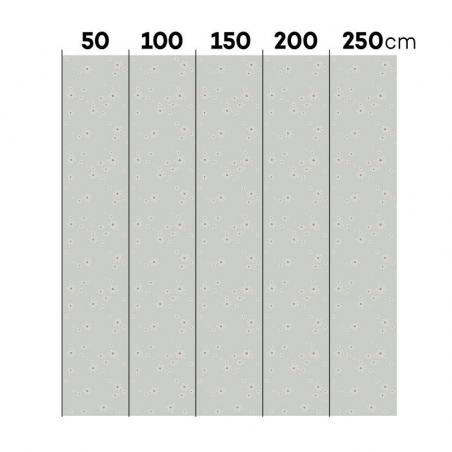 Tapeta Simple Graphic Flowers On Gray Background