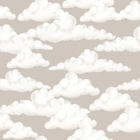 Tapeta Classic Velveteen Clouds Beige