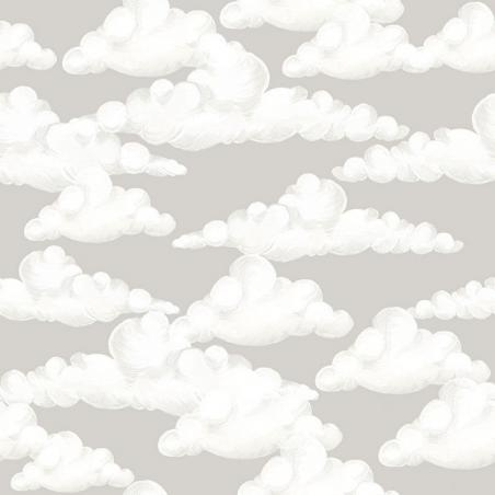 Tapeta Classic Velveteen Clouds Grey