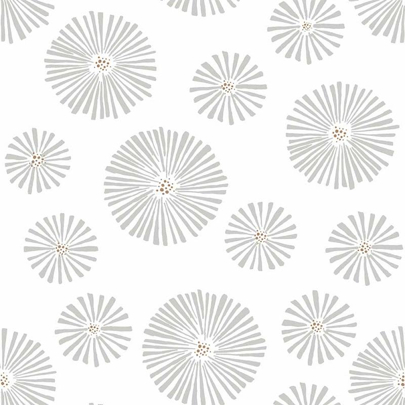 Tapeta Classic Graphic Flowers Light