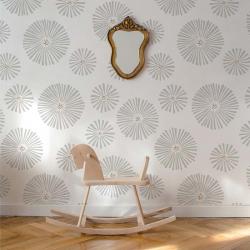Tapeta Classic Graphic Flowers Light