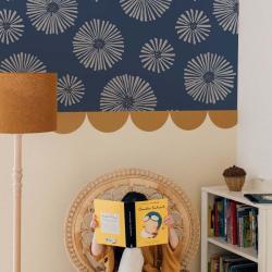 Tapeta Classic Graphic Flowers Dark