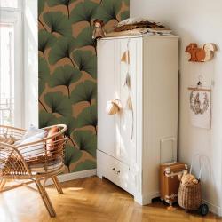 Tapeta Classic Big Gingko Pattern Colours