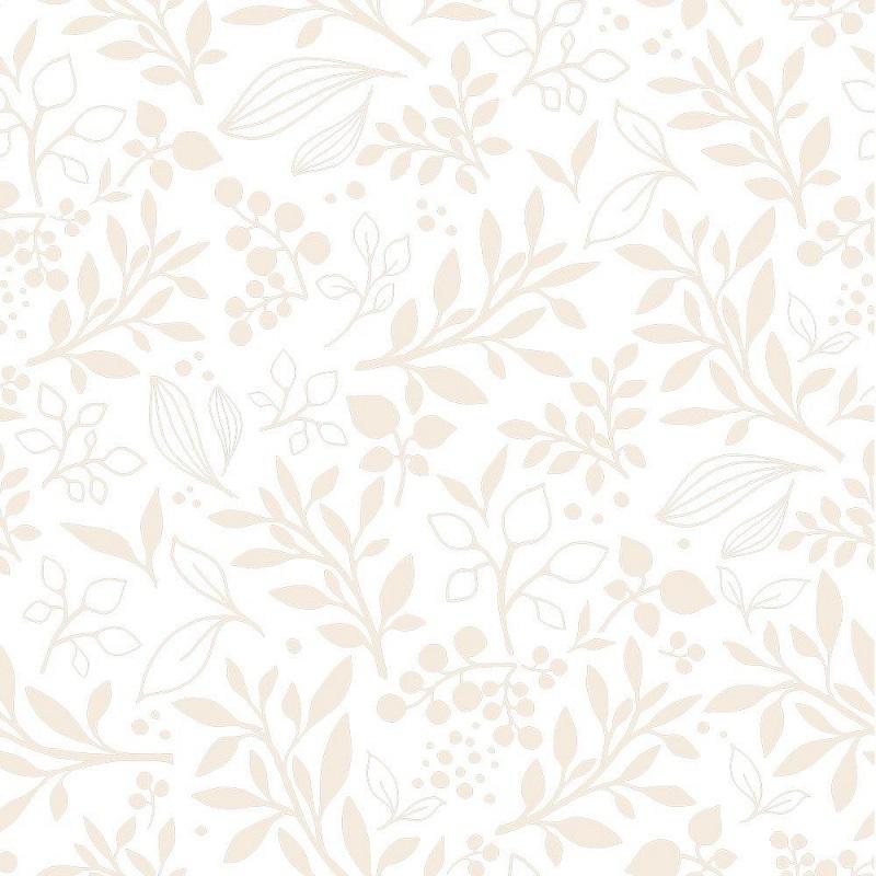 Tapeta Simple Subtle Flowers Beige
