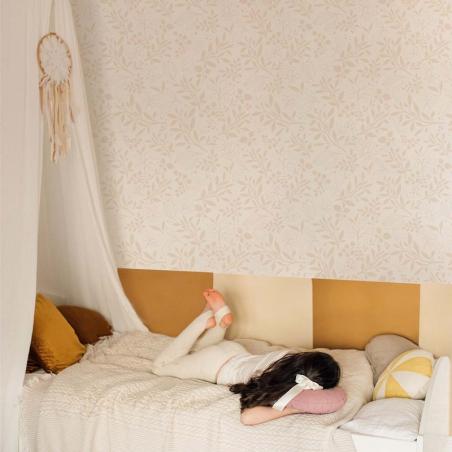 Tapeta Simple Subtle Flowers Beige