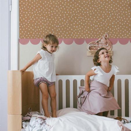 Tapeta Irregular Dots Cinnamon