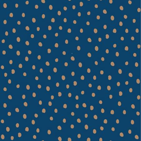 Tapeta Simple Irregular Dots Navy Blue