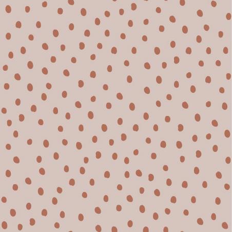 Tapet Simple Irregular Dots Powder Pink Brick