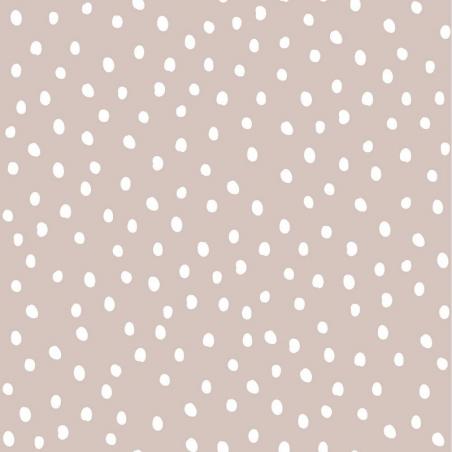 Tapet Simple Irregular Dots Powder Pink White