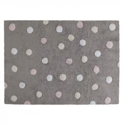 Dywan bawełniany Topos Tricolor Grey Pink 120x160 cm