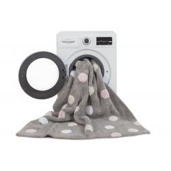 Dywan bawełniany Topos Tricolor Grey Pink 120x160 cm