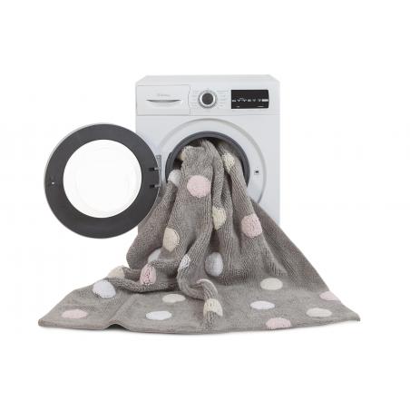 Dywan bawełniany Topos Tricolor Grey Pink 120x160 cm