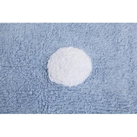 Lorena Canals Dywan bawełniany Topos Azul/Blue 120 x 160 cm