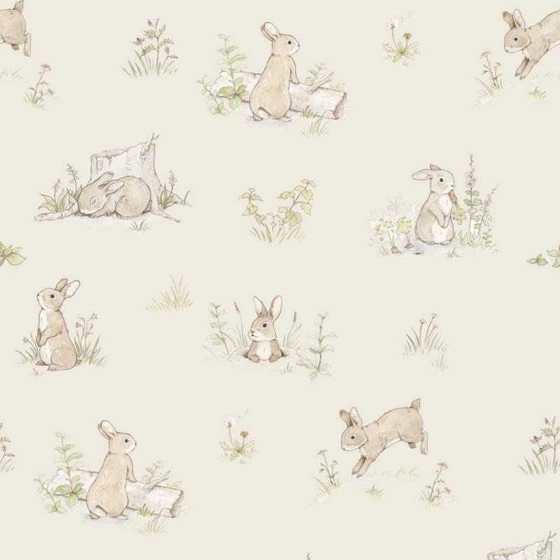 Tapeta Rabbit Day Beige