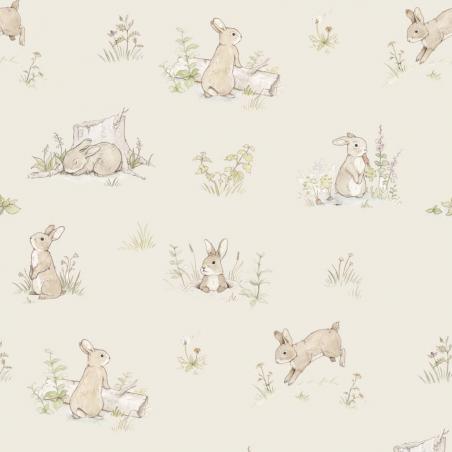 Tapeta Rabbit Day Beige