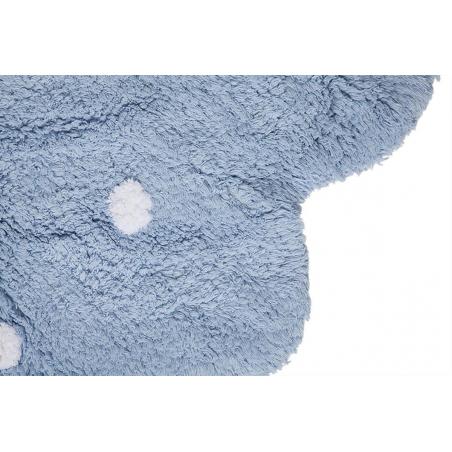 Lorena Canals Dywan bawełniany Galletita Azul/Blue Ø 140 cm