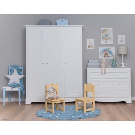 Lorena Canals Dywan bawełniany Galletita Azul/Blue Ø 140 cm