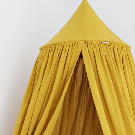 Cotton&Sweets Baldachim Bawełniany Soft - Musztardowy