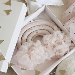 Cotton&Sweets Dekoracja Grace arc-en-ciel Tęcza Pudrowy Róż