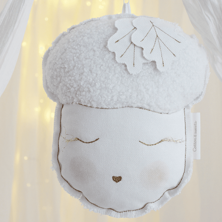 Cotton&Sweets Dekoracja Raffie chene mobil Dąb Biały