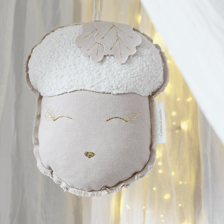 Cotton&Sweets Dekoracja Raffie chene mobil Dąb Pudrowy Róż