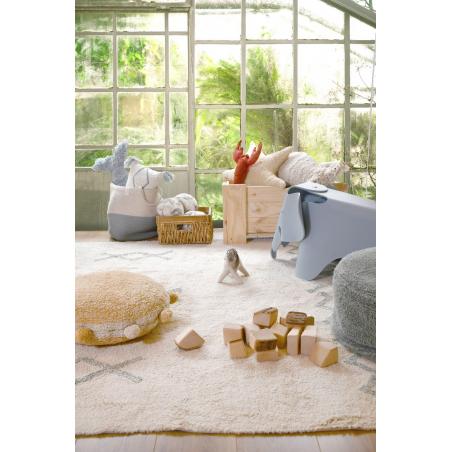 Dywan Bawełniany Atlas Natural Vintage Blue L Lorena Canals