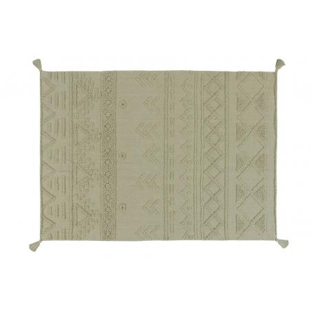 Dywan bawełniany Tribu Olive 140x200cm Lorena Canals