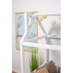 Łóżko Domek Adventure 140x70 Biały (z szufladą)