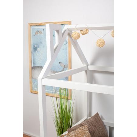 Łóżko Domek Adventure 140x70 Biały (z szufladą)