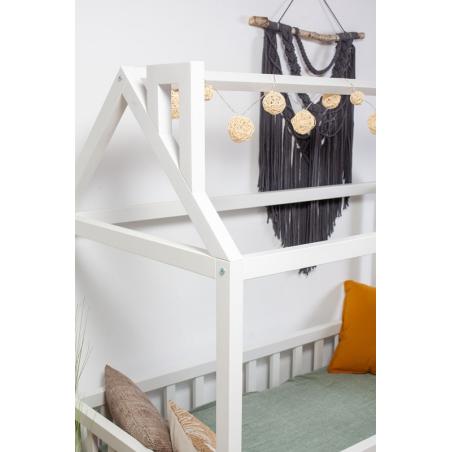 Łóżko Domek Adventure 140x70 Biały (z szufladą)