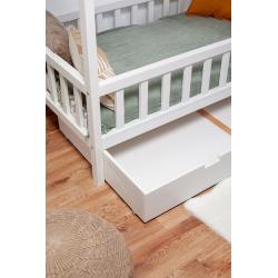 Łóżko Domek Adventure 140x70 Biały (z szufladą)