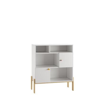 Regał dla dziecka Cube z nóżkami kolorowe uchwyty