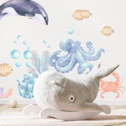 Pastelowe Love Naklejka Morskie Zwierzęta II