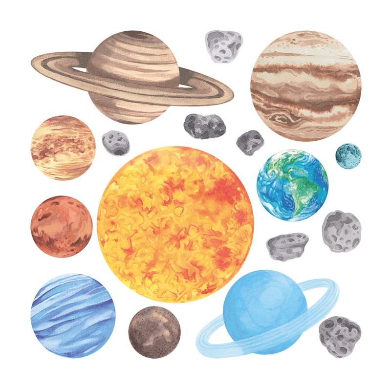 Pastelowe Love Naklejka Planety S