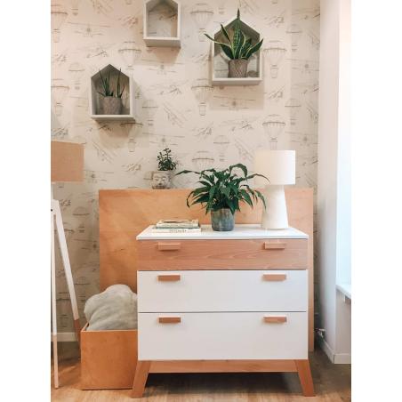 Young Deco Lampka Nocna Lampion Beżowa