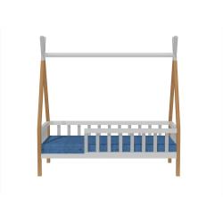 Łóżko Tipi Mini 140x70 Naturalny Biały (bez szuflady)