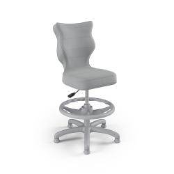 Krzesełko do biurka (wzrost 119-142) Petit szary (Velvet)