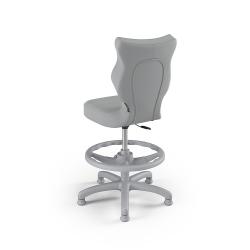 Krzesełko do biurka (wzrost 119-142) Petit szary (Velvet)