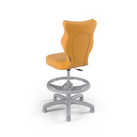 Krzesełko do biurka (wzrost 119-142) Petit żółty (Velvet)